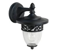 Applique d'extérieur noir classique E27 60W Burford Garden Zone