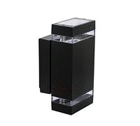 Applique d'extérieur noire angulaire IP44 230V GU10