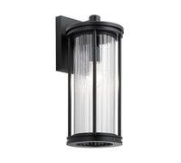 Applique d'extérieur noire E27 40 W Barras Kichler