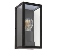 Applique d'extérieur « OXFORD » noir mat-transparent, 1xE27x28W, métal, dimensions : 23,5 x 11,5 x 11 cm, IP44, Endon