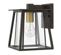 Applique d'extérieur Walker, bronze-laiton vieilli, 1xE27x60W, aluminium, dimensions : 24,1 x 19 x 20,9 cm, IP44, Hinkley