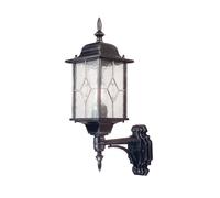 Applique d'extérieur Wexford noire 1xE27x60W en aluminium, dimensions : 53,5 x 15,9 x 28,5 cm, IP44, Elstead