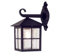 Applique d'extérieur Winchester noir et transparent, 1xE27x60W, aluminium, dimensions : 33,5 x 18,5 x 23,7 cm, IP23, Elstead