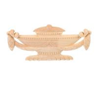 Applique en Bois Décorative Sculptée, Élégante et Raffinée, Kaki | Bois, Ornements Artistiques à Carvings Délicats, Installation Facile, Déco Intérieure Maison, Salon et Chambre