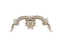 Applique en bois for meubles, décalcomanie sculptée en bois non peint, accessoires de décoration for la maison, décor de pièce Vintage(I-30cmX10cm)
