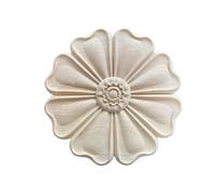 Applique En Bois Sculpté Appliques en bois sculptées, appliques de meubles, décoration de maison, décalcomanie de chambre à coucher for porte principale(B 30cmX30cm)
