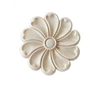 Applique En Bois Sculpté Appliques en bois sculptées, appliques de meubles, décoration de maison, décalcomanie de chambre à coucher for porte principale(I 15cmX15cm)