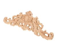 Applique en Bois Sculpté Décorative 30x8cm pour Meubles | Bois Beige, Surface Lisse sans Bavures, Facile à Peindre ou Teindre, pour Mur et Décoration Maison