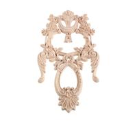 Applique en Bois Sculpté Européen, Décor Vertical 3d, Beige | Ornement Classique à Coller, DIY Peinturable, pour Placard et Commode, Ambiance Murale