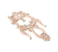 Applique en Bois Sculpté Européen, Décoratif Vertical 3d, Beige | DIY Peinturable, Montage Adhésif, pour Plafond et Porte, Style Classique Européen, Atmosphère Salon