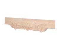 Applique en Bois Sculpté Fleur Style Français pour Meubles | Bois, Relief 3d et Texture Polie, pour Tiroirs Cuisine et Portes D'armoire