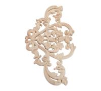Applique en Bois Sculpté Style Français Vintage pour Porte de Cabinet