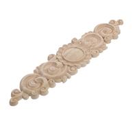 Applique en Bois Sculptée DIY pour Décoration D'intérieur Classique | Décor Mural Khaki, Bois, Installation Facile, Style Élégant, pour Armoire, Porte et Meuble