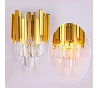 Applique en cristal doré applique murale moderne luminaire mural veilleuses de chevet pour chambre salon couloir