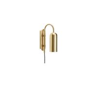 Applique en laiton doré, E14, 1 ampoule - Hübsch, Zenith - 19x7x29 cm