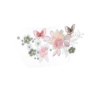 Applique en Tissu à Fleurs 3d, Décor pour Vêtements DIY | Écusson Brodé, Effet Pailleté, Couture Facile, Usage Artisanal, Touche Douce, pour Habits et Créations