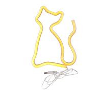Applique enfant néon chat blanc LED 3W USB/AA Polux