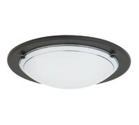 Applique et plafonnier - RABALUX - Ufo - Couleur noir - Verre dépoli - E27 60W