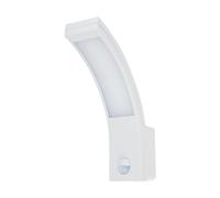 Applique ext. blanche arc PIR LED 10W 4000K IP54 Struhm