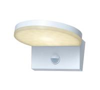 Applique ext. blanche ronde, détecteur, LED 9W IP54 Batida Rabalux