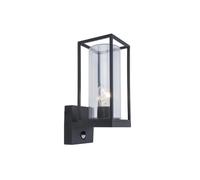 Applique ext. FLAIR E27 détecteur noir Lutec IP44 31cm