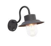 Applique ext. indus. PIR noire E27 40W CHESHAM Endon