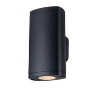 Applique ext. Kanlux ZEVI noir haut/bas 2xGU10 IP54