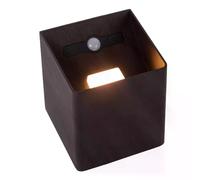 Applique ext. LED 6W détecteur mouvement noir Lucide
