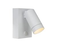 Applique ext. Lucide Taylor GU10 50W blanc détecteur