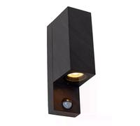 Applique ext. noire détecteur 2xGU10 7W ZARO Lucide