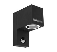 Applique ext. noire détecteur PIR GU10 IP44 Struhm