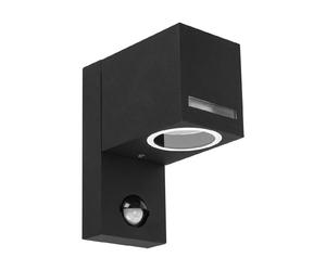 Applique ext. noire détecteur PIR GU10 IP44 Struhm