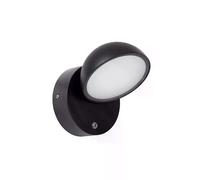 Applique ext. orientable noire LED 12W capteur FINN