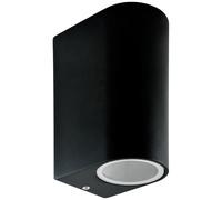 Applique ext. ovale noire 2xGU10 haut/bas BOSTON Polux