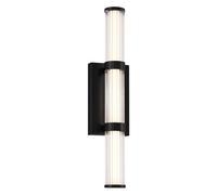Applique ext/sdb LED noire 54cm 21,6W 3000K IP44