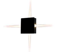 Applique ext. V-TAC 4W 3000K 428lm IP65 noire carrée