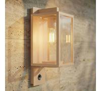 Applique extérieur avec détecteur Ferda Lucande, dimmable, beige, Aluminium, Moderne