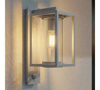 Applique extérieur avec détecteur Ferda Lucande, dimmable, gris, Aluminium, Moderne