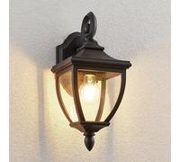 Lindby Applique Exterieur Cerys à intensité variable (Antique, Classic) en Noir (1 lampe,à E27) Murale Luminaire Lampe Jardin Eclairage