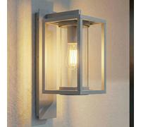 Applique extérieur Ferda Lucande, dimmable, gris, Aluminium, Moderne, Applique Exterieur