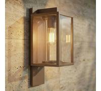 Applique extérieur Ferda Lucande, dimmable, marron, Aluminium, Moderne, Applique Exterieur