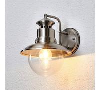 Applique extérieur GWENDOLYN Lindby, dimmable, gris, Inox, Moderne