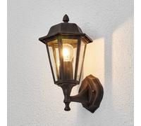 Applique extérieur Lamina Lindby, dimmable, marron, Aluminium, Antique, Applique Exterieur