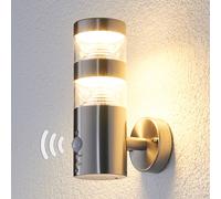 Applique extérieur LED avec capteur LANEA Lindby, gris, Inox, Moderne, Applique Exterieur LED