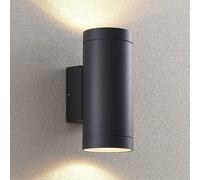 Applique extérieur Thomke Lucande, dimmable, gris, Aluminium, Moderne, Applique Exterieur