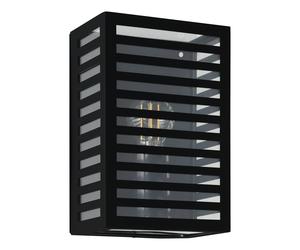 Applique extérieure A3 IP44 E27 1X60W en aluminium et acier noir 170x0x260mm