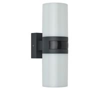 Applique extérieure avec détecteur de mouvement, forme ronde, couleur anthracite, 20W, 1900 lumens, 3000K, indice de protection IP65