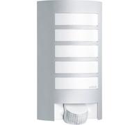 Applique extérieure avec détecteur de mouvement Steinel AUSSENLEUCHTE L 12 S SI 657918 LED E27 60 W argent