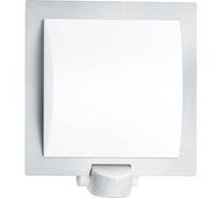 Steinel Applique murale extérieure L 20 ST566814 détecteur 180° portée 10 m E27 60W blanc-argenté