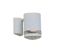 Applique extérieure blanche GU10 IP44 Italux Noell alu